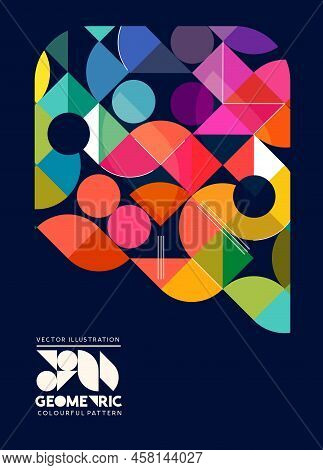 Abstract And Colourful Gemoetric Layout Pattern. Vector Illustration