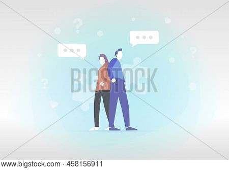 Situationship Concept Illustration - Relationship Without Any Commitment, Not Exclusive. Uncertainty