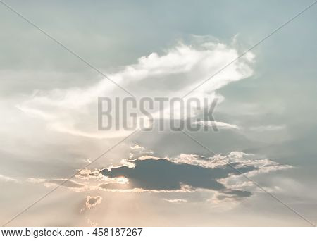 Abstract Cloudy Background, Beautiful Natural Streaks Of Sky And Clouds, Beautiful Natural Landscape