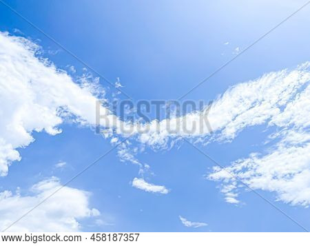 Abstract Cloudy Background, Beautiful Natural Streaks Of Sky And Clouds, Beautiful Natural Landscape
