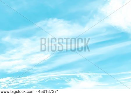 Abstract Cloudy Background, Beautiful Natural Streaks Of Sky And Clouds, Beautiful Natural Landscape