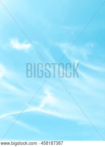 Abstract Cloudy Background, Beautiful Natural Streaks Of Sky And Clouds, Beautiful Natural Landscape