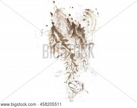 Bootprint Isolated On White Background Close Up