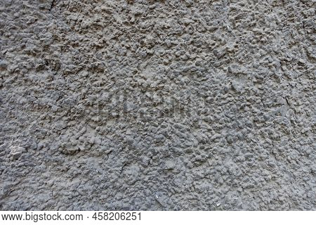 Backdrop - Dusty Wall With Coarse Dark Gray Roughcast Finish