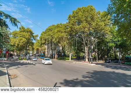 Tbilisi, Georgia - 18 September, 2021: Chavchavadze Avenue In Tbilisi