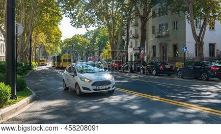 Tbilisi, Georgia - 18 September, 2021: Chavchavadze Avenue In Tbilisi
