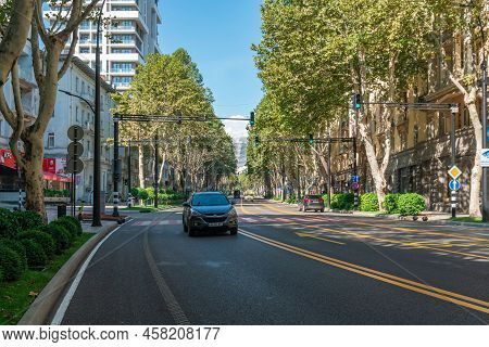 Tbilisi, Georgia - 18 September, 2021: Chavchavadze Avenue In Tbilisi