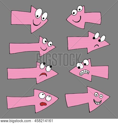Set Arrows. Arrows Vector & Photo (Free Trial) | Bigstock