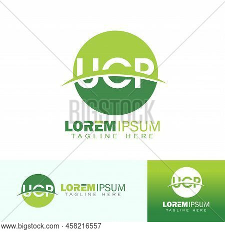 Green Ucp Monogram Initial Logo Vector Iocn