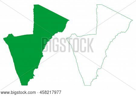 Barra Municipality (bahia State, Municipalities Of Brazil, Federative Republic Of Brazil) Map Vector