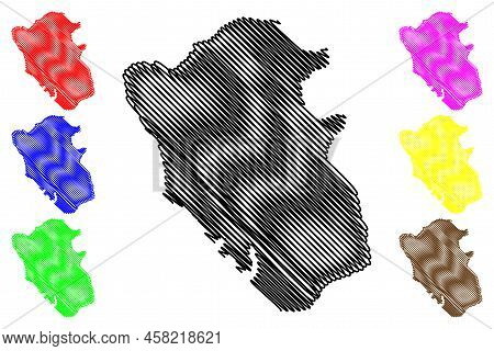 Mombasa Island (republic Of Kenya) Map Vector Illustration, Scribble Sketch Mombasa Map