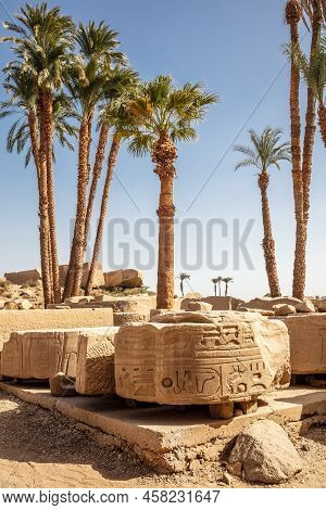Karnak, Luxor Region Egypt - 09.07.2020: Karnak Temple Is The Largest Complex In Ancient Egypt.