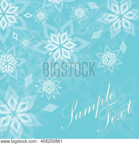 Vector Sky Blue Frame Corner Border Pattern Background. Can Be Used For Wedding Or All Types  Of Car