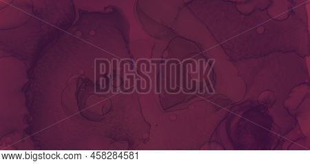 Color Wine Splash. Watercolor Maroon Pattern. Graphic Alcohol Paper. Dark Winery Template. Red Wine 