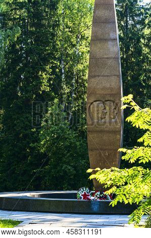 Russia, Vladimir Region, June 20 2022, Memorial Complex At The Site Of The Death Of Yuri Alekseevich