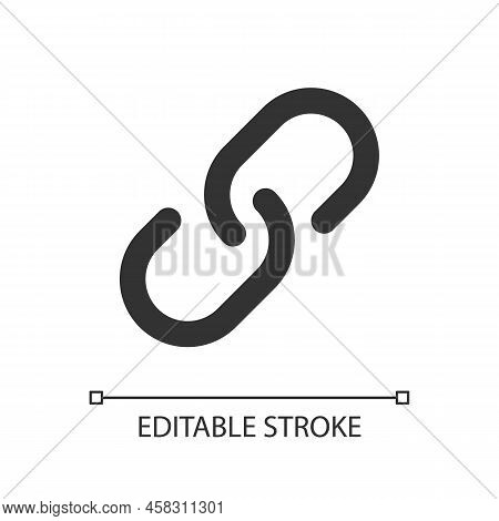 Resources And Links Pixel Perfect Linear Ui Icon. Sharing On Social Media. Linking Chain. Gui, Ux De