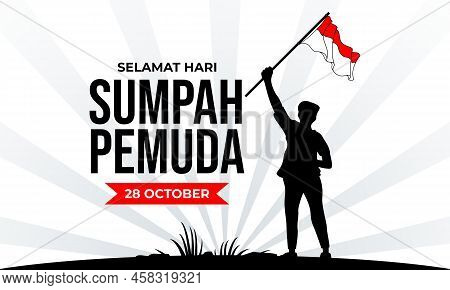 Celebrate of sumpah pemuda or youth pledge day on poster concept