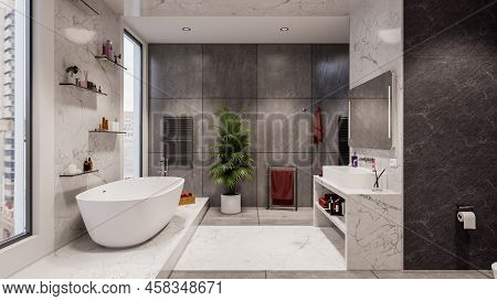 Bathroom interior design, modern bathroom interior design, stylish bathroom design interior, tilled interior design of bathroom