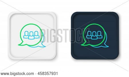 Line Project Team Base Icon Isolated On White Background. Business Analysis And Planning, Consulting