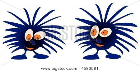 2 blue Monster