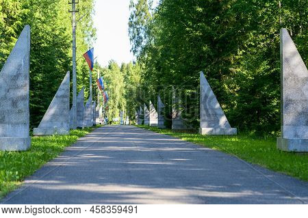 Russia, Vladimir Region, June 20 2022, Memorial Complex At The Site Of The Death Of Yuri Alekseevich