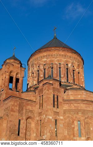 Cathedral Of The Transfiguration Of The Lord Armenian Temple Complex Vertical Photography