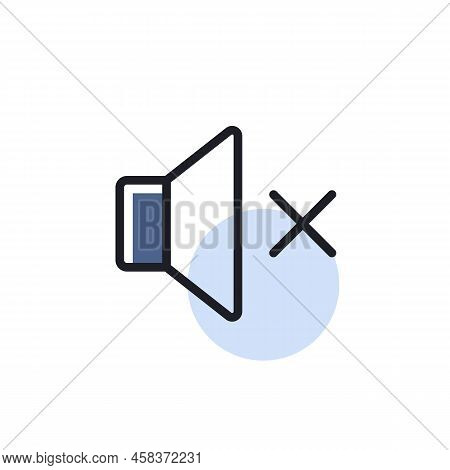 Sound On Off Vector Isolated Icon. Volume. Mute Button. Graph Symbol For Music And Sound Web Site An