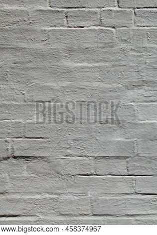 Grey Wall, Texture, Background. The Building Wall, Painted With Whiting. Wavy And Bumpy Surface. Gra