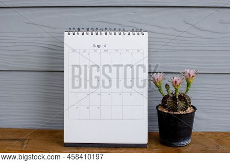 2023 Calendar Desk Place On The Table. Desktop Calender For Planner To Plan Agenda, Timetable, Appoi