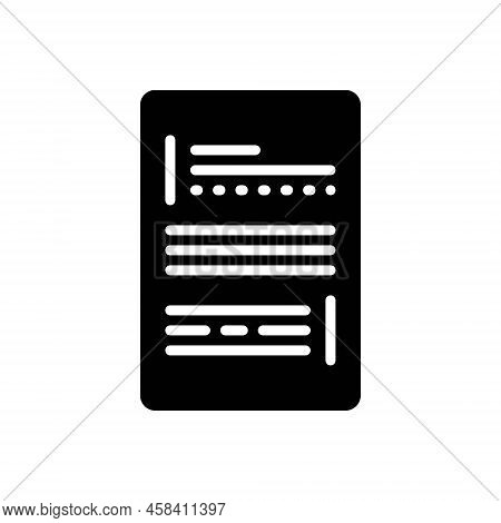 Black Solid Icon For Transcript-shots Justify Alignment Paragraph Content Copy Data Document Portfol