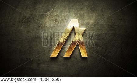 3d Rendering Cryptocurrency Algorand Coin On Colorful Background, Cryptocurrency Concept 3d Illustra