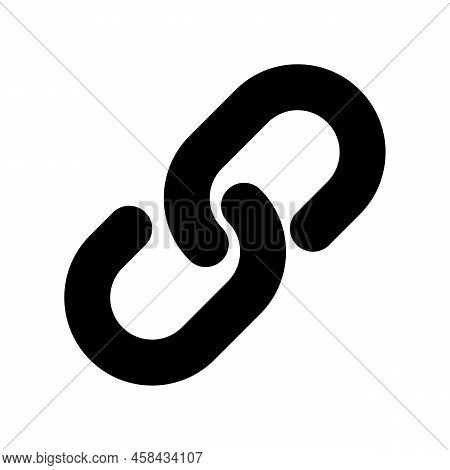 Resources And Links Black Glyph Ui Icon. Sharing On Social Media. Linking Chain. User Interface Desi
