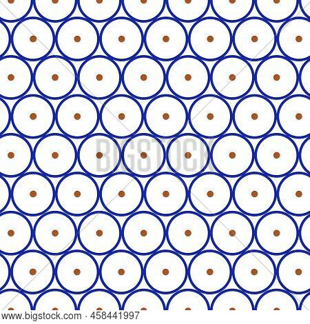 Polish Ceramika Boleslawiecka Style Traditional Seamless Pattern