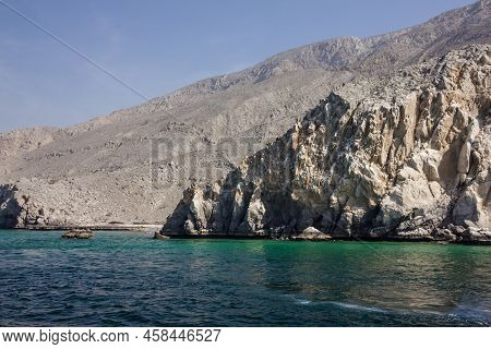 Fjords In Oman, Khasab Sea View, Musandam Peninsula.