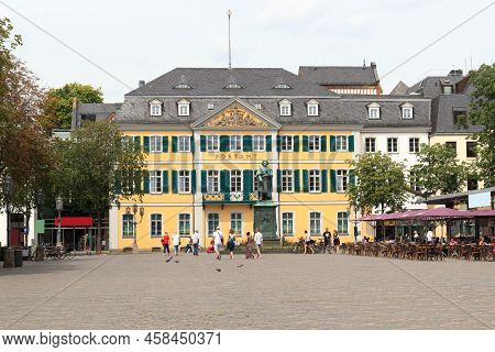 Bonn, Germany - July 19, 2020: Palace Fuerstenberg And General Post Office (german Hauptpost, Postam