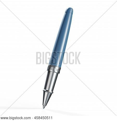 Ball Pen Mockup Isolated On White Background - 3d Render