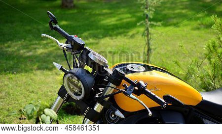 Warsaw, Poland. 19 July 2022. The Junak M15 Motorcycle Is A Combination Of The Classic Cruiser Line 
