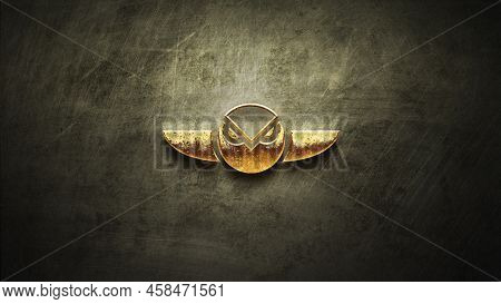 3d Rendering Cryptocurrency Gnosis Coin On Colorful Background, Cryptocurrency Concept 3d Illustrati