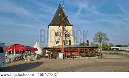Schweich On The Moselle At The Old Ferry Tower At The Campsite, Mobile Home Parking Space