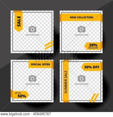 Social Media Promo Sale Template Design Layout