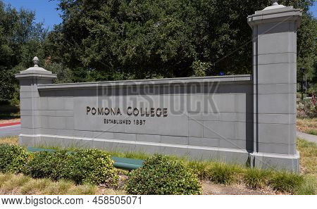 Claremont, Ca - June 20 2022:  On The Campus Of The Claremont Colleges