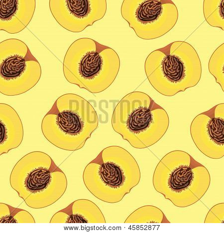 Bezešvé pattern s broskví