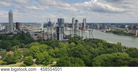 Rotterdam Panorama View From The Euromast Tower