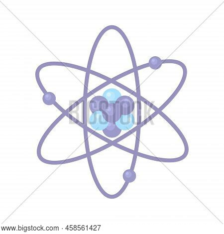Atomic Structure Modern Semi Flat Color Vector Object