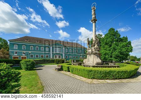 Spring Dacice Castle In Southern Bohemia, Czech Republic