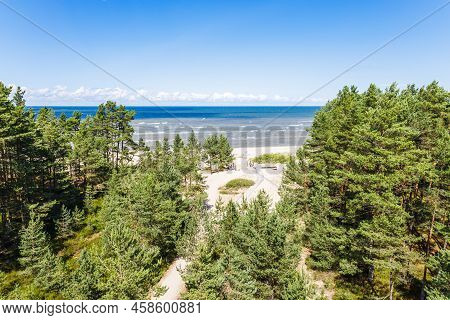View To Baltic Sea From Kolkasrags Pine Nature Trails Bird Watching Tower