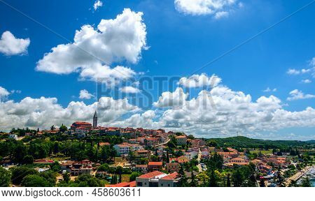 View On The City Of Vrsar In Croatia