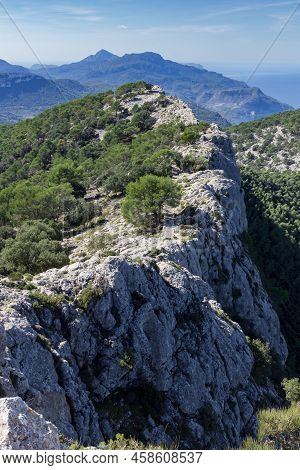 View Of The Mountains Near Valldemosa In Mallorca (balearic Islands)