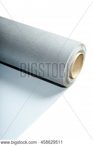 Laminate Underlay With Adhesive Surface. Protective Layer For Wood Flooring.