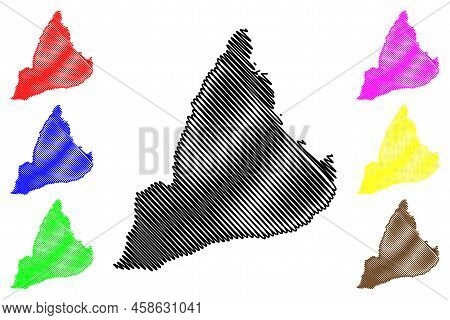 Rolla Island (kingdom Of Norway) Map Vector Illustration, Scribble Sketch Ralli Map